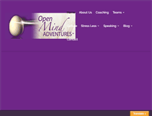 Tablet Screenshot of openmindadventures.com
